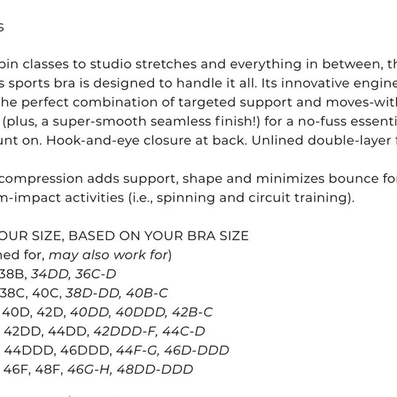 Livi Active Lane Bryant Bra Sz 18 40 D Pink Strap Back Black Low Impact Wireless - Picture 4 of 12